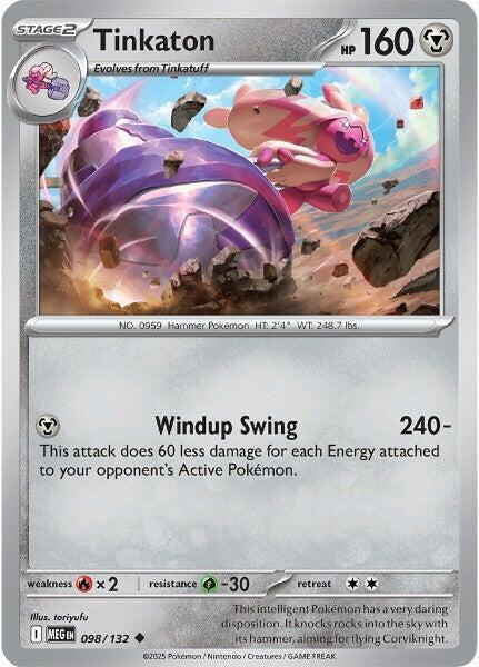 Tinkaton Uncommon ME01: Mega Evolution 098/132 NM