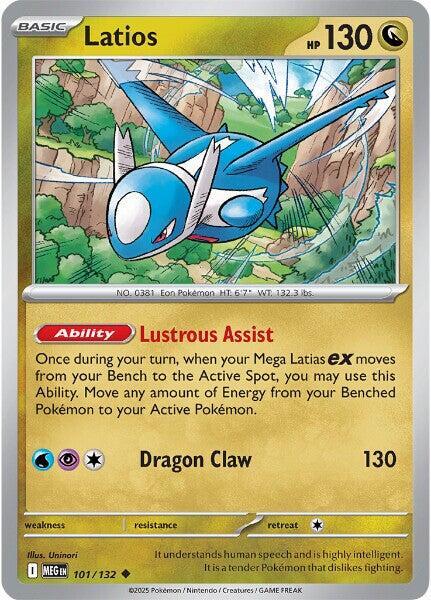 Latios Uncommon ME01: Mega Evolution 101/132 NM