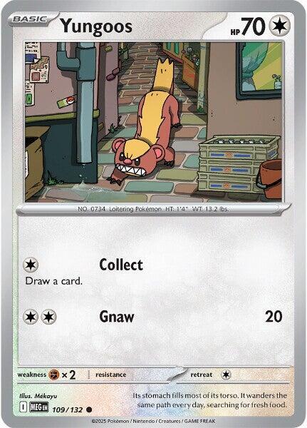Yungoos Reverse Holo Common ME01: Mega Evolution 109/132 NM