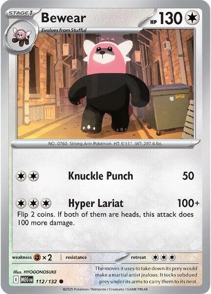 Bewear Common ME01: Mega Evolution 112/132 NM