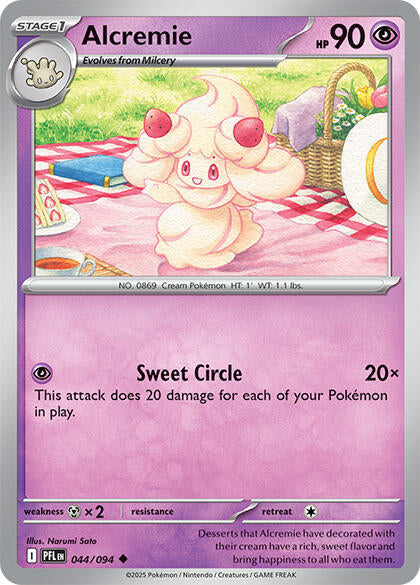 Alcremie Reverse Holo Uncommon ME02: Phantasmal Flames 044/094 NM