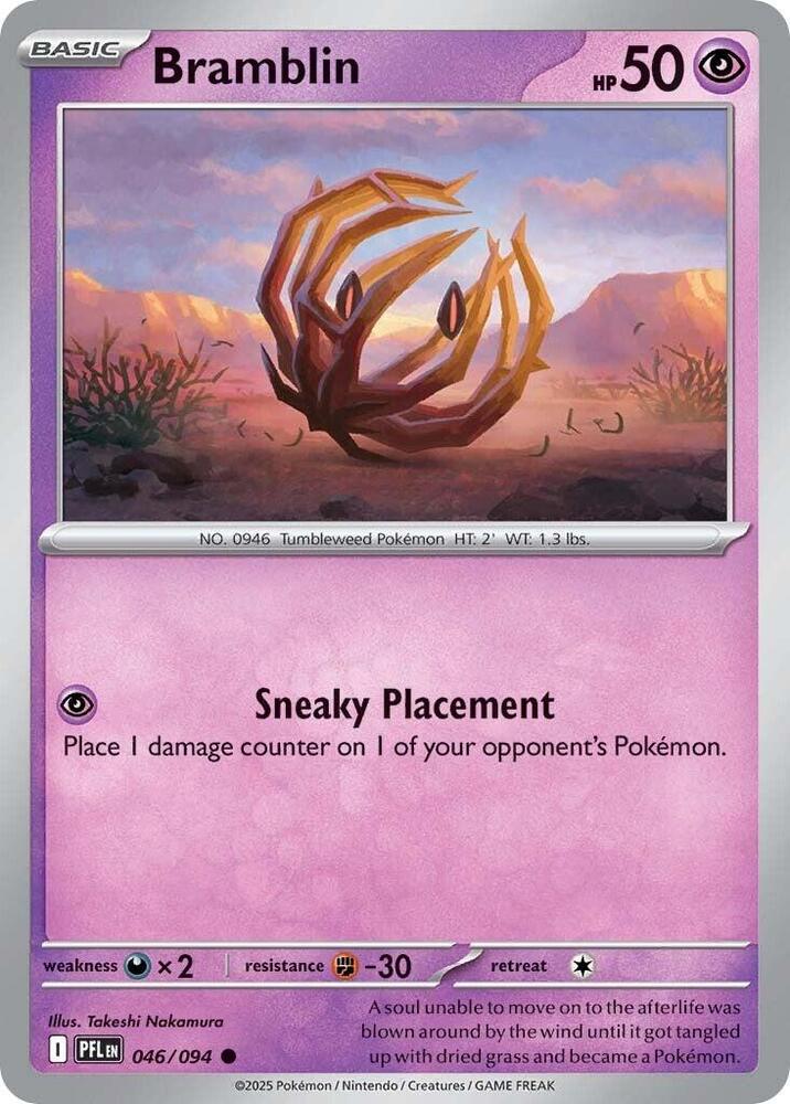 Bramblin Reverse Holo Common ME02: Phantasmal Flames 046/094 NM
