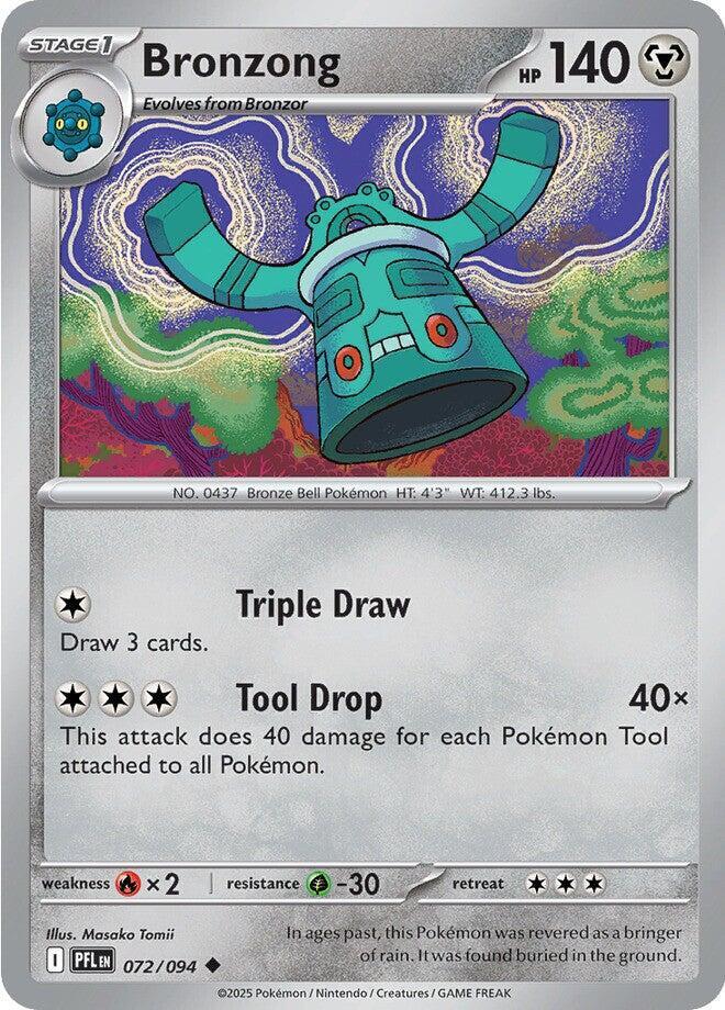 Bronzong Uncommon ME02: Phantasmal Flames 072/094 NM