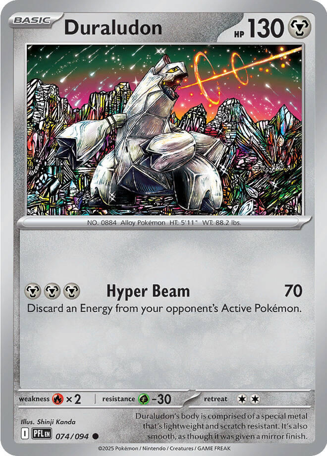 Duraludon Reverse Holo Common ME02: Phantasmal Flames 074/094 NM