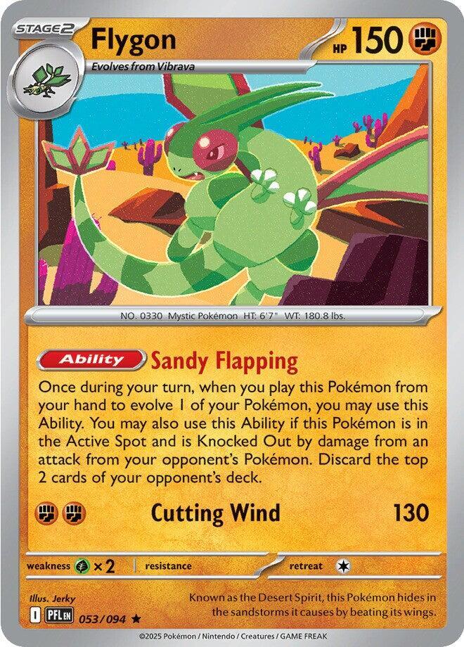 Flygon - 053/094 Reverse Holo Rare ME02: Phantasmal Flames 053/094 NM