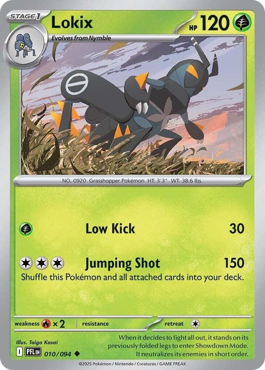 Lokix Reverse Holo Uncommon ME02: Phantasmal Flames 010/094 NM