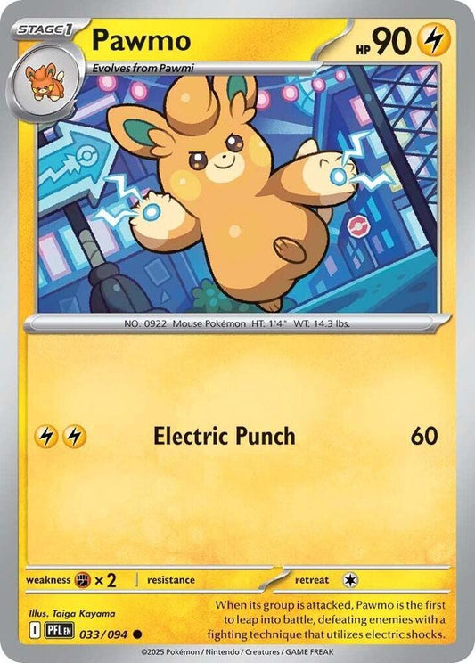 Pawmo Reverse Holo Common ME02: Phantasmal Flames 033/094 NM