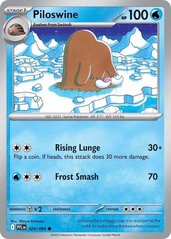 Piloswine Common ME02: Phantasmal Flames 024/094 NM