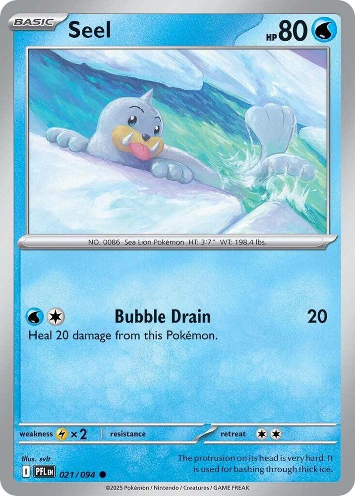Seel Reverse Holo Common ME02: Phantasmal Flames 021/094 NM