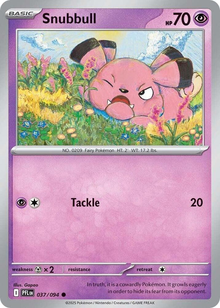 Snubbull Reverse Holo Common ME02: Phantasmal Flames 037/094 NM