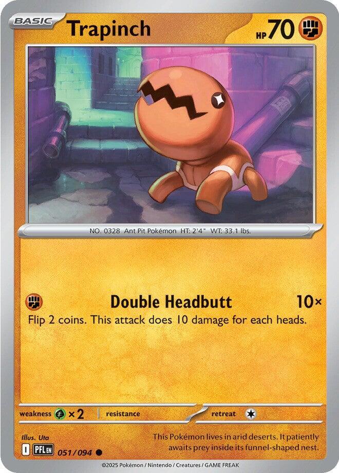 Trapinch Common ME02: Phantasmal Flames 051/094 NM