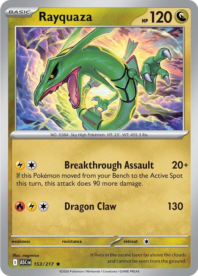 Rayquaza Holo Rare ME: Ascended Heroes 153/217 NM