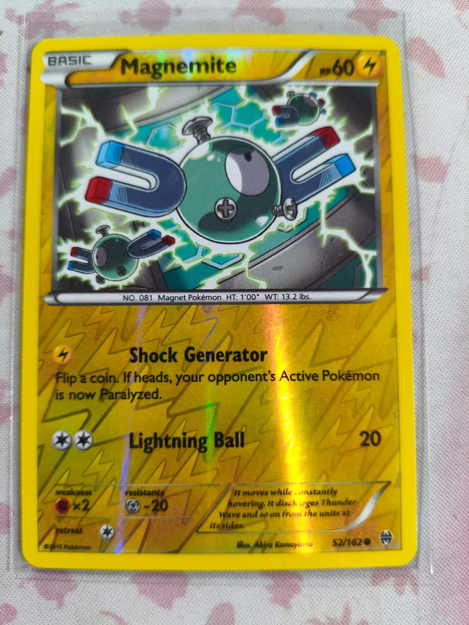 Magnemite (52) Reverse Holo Common XY - BREAKthrough 52/162 NM