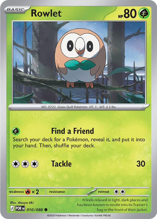 Rowlet Reverse Holo - Perfect Order