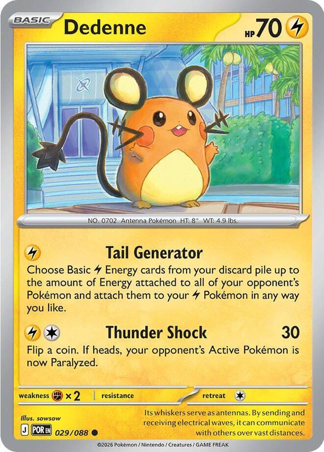 Dedenne Reverse Holo - Perfect Order