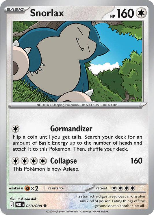 Snorlax Reverse Holo - Perfect Order