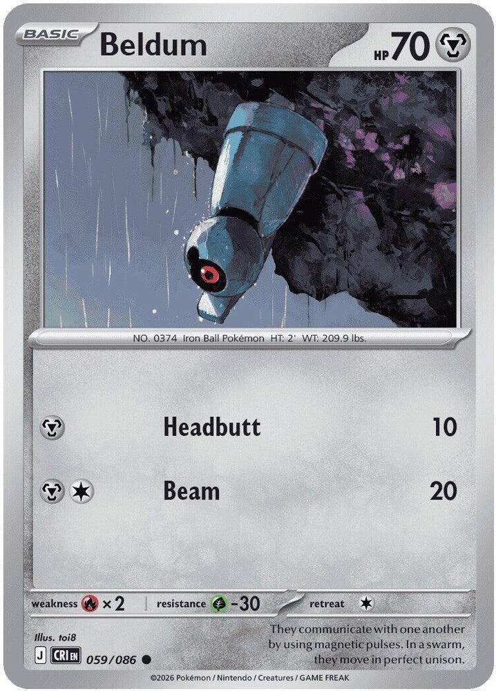 Beldum Common ME04: Chaos Rising 059/086 NM
