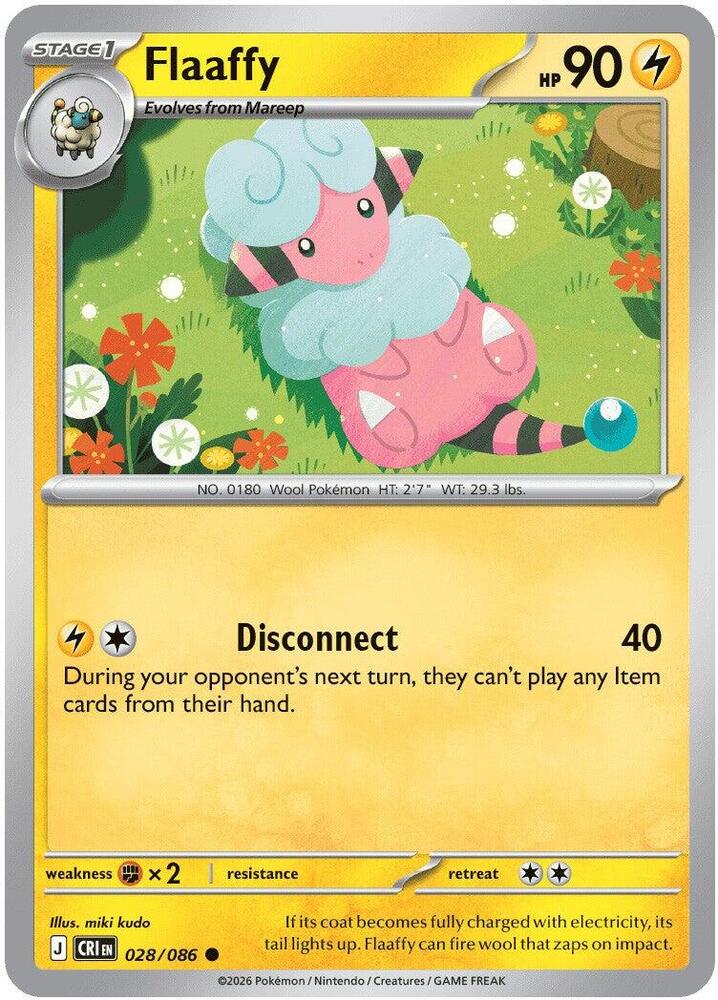 Flaaffy Common ME04: Chaos Rising 028/086 NM