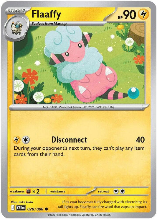 Flaaffy Reverse Holo Common ME04: Chaos Rising 028/086 NM