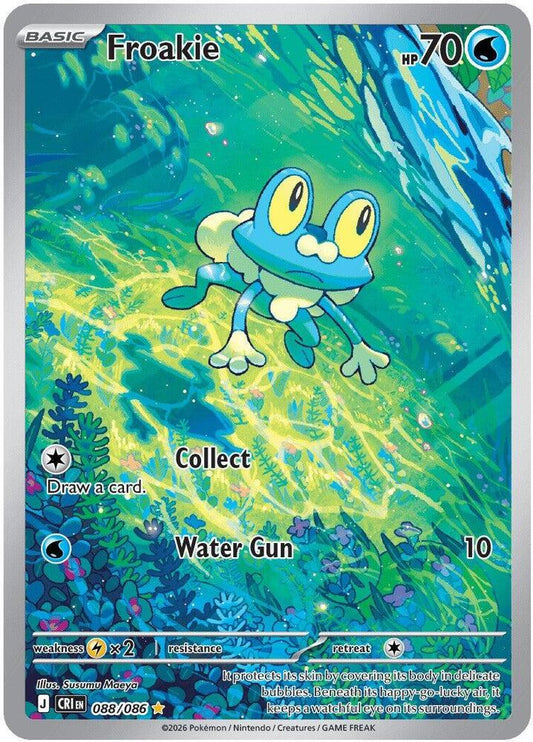Froakie - 088/086 Holo Illustration Rare ME04: Chaos Rising 088/086 NM