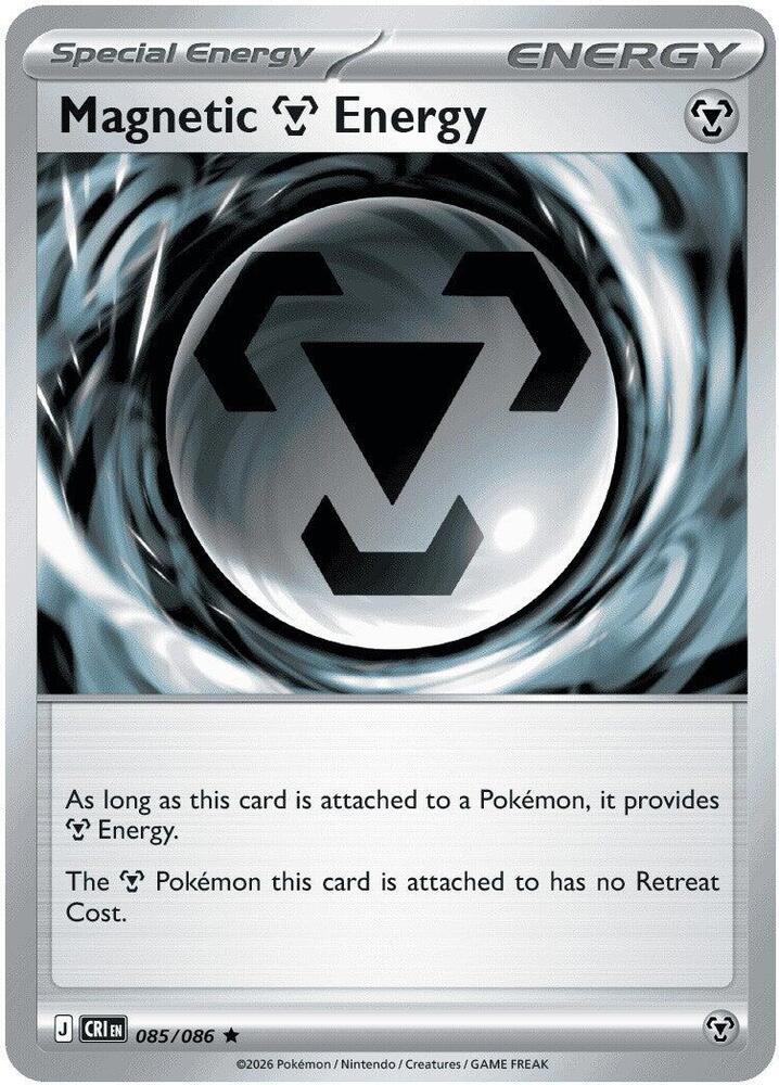Magnetic M Energy Holo Rare ME04: Chaos Rising 085/086 NM