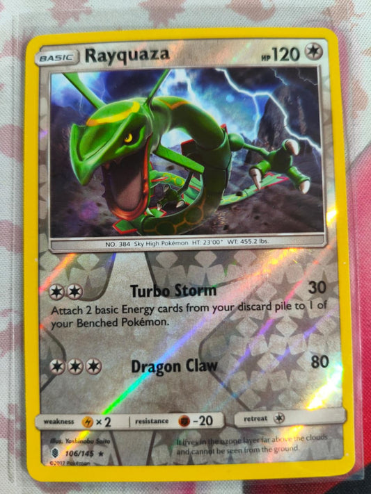 Rayquaza Reverse Holo Rare SM - Guardians Rising 106/145 NM