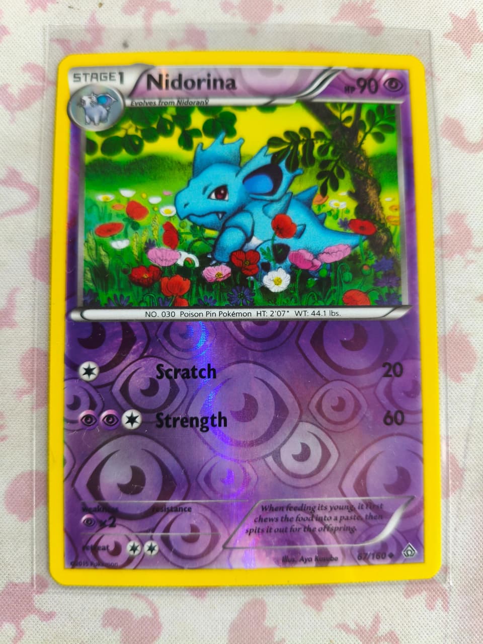 Nidorina Reverse Holo Uncommon XY - Primal Clash 67/160 NM