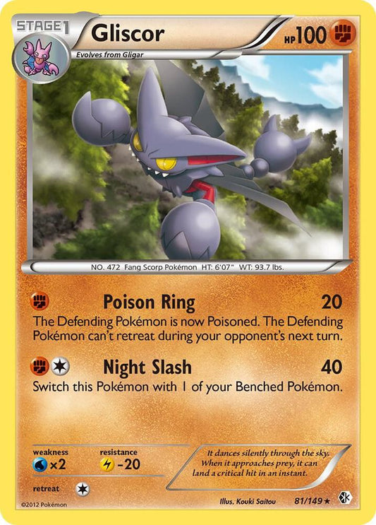 Gliscor Holo Rare Boundaries Crossed 81/149 NM
