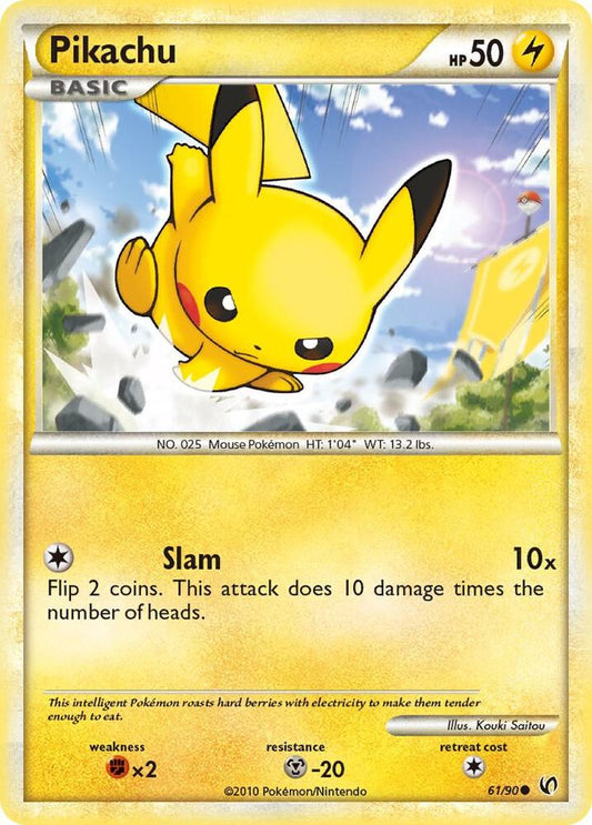 Pikachu Common Undaunted 61/90 LP