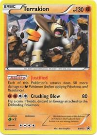 Terrakion Holo Promo Black and White Promos BW71 DMG