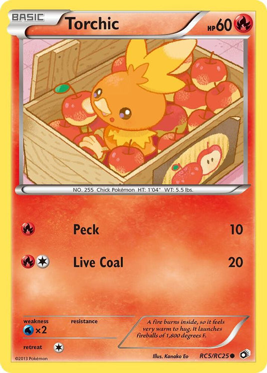 Torchic Holo Common Legendary Treasures: Radiant Collection RC5/RC25 NM