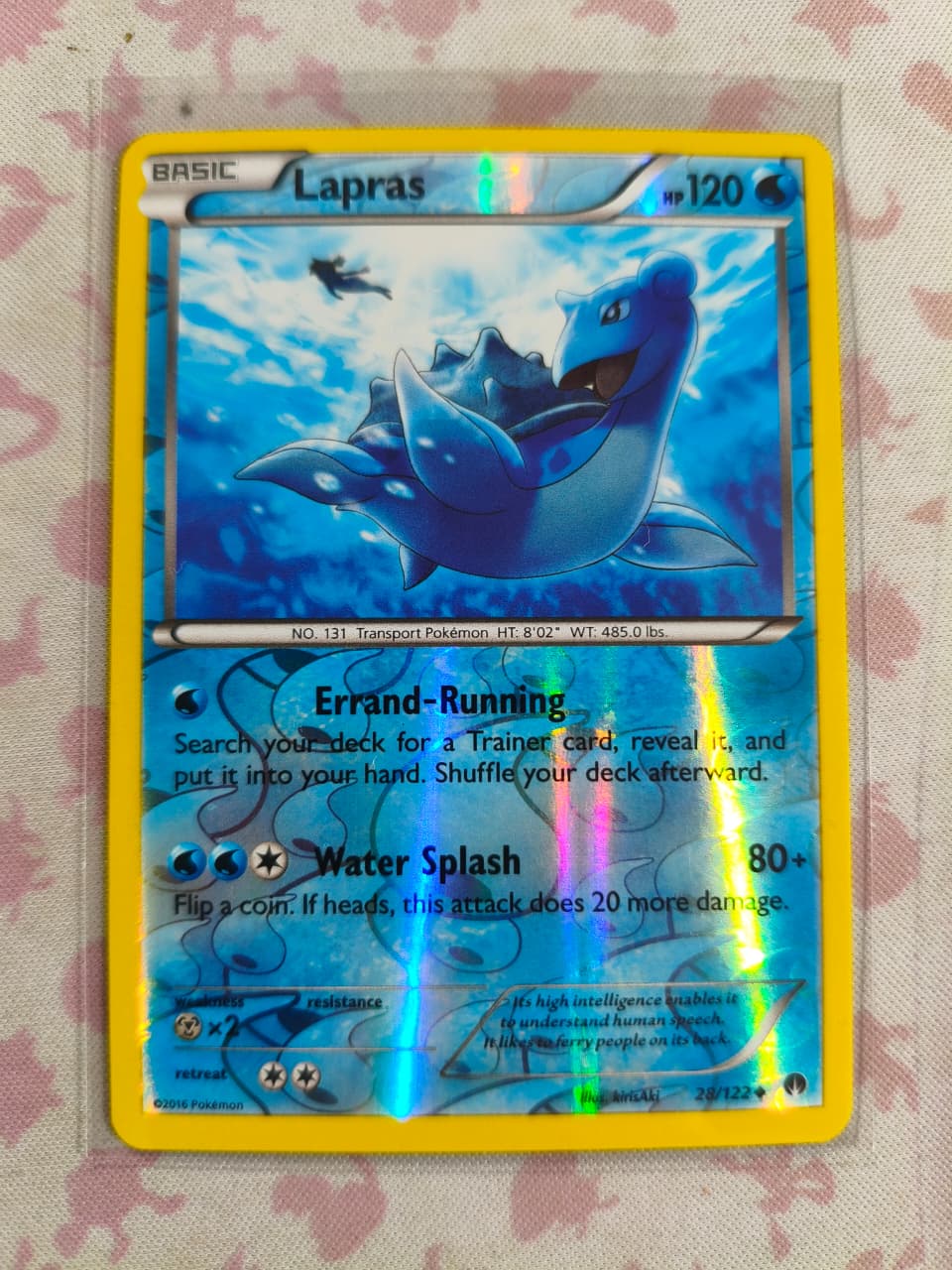 Lapras Reverse Holo Uncommon XY - BREAKpoint 28/122 NM