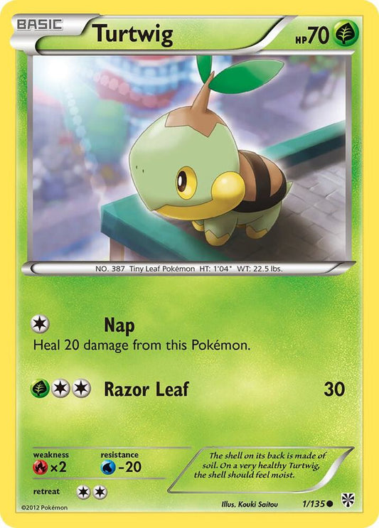 Turtwig Reverse Holo Common Plasma Storm 1/135 NM