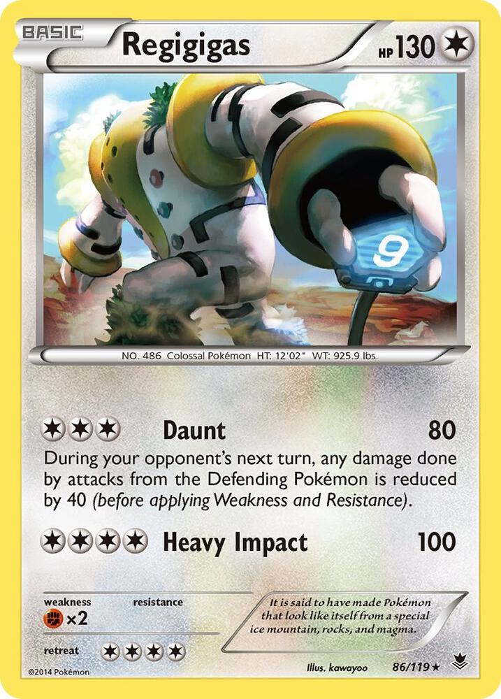 Regigigas Holo Rare XY - Phantom Forces 86/119 NM