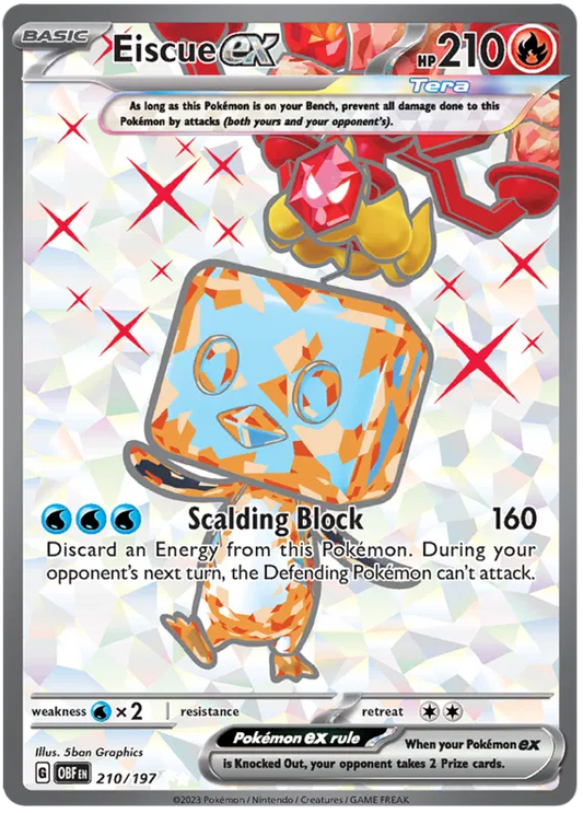 Eiscue EX Full Art - Obsidian Flames