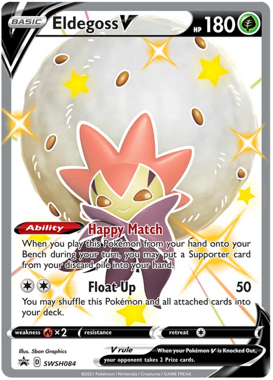 Eldegoss V Full Art Shiny - Sword & Shield Promo