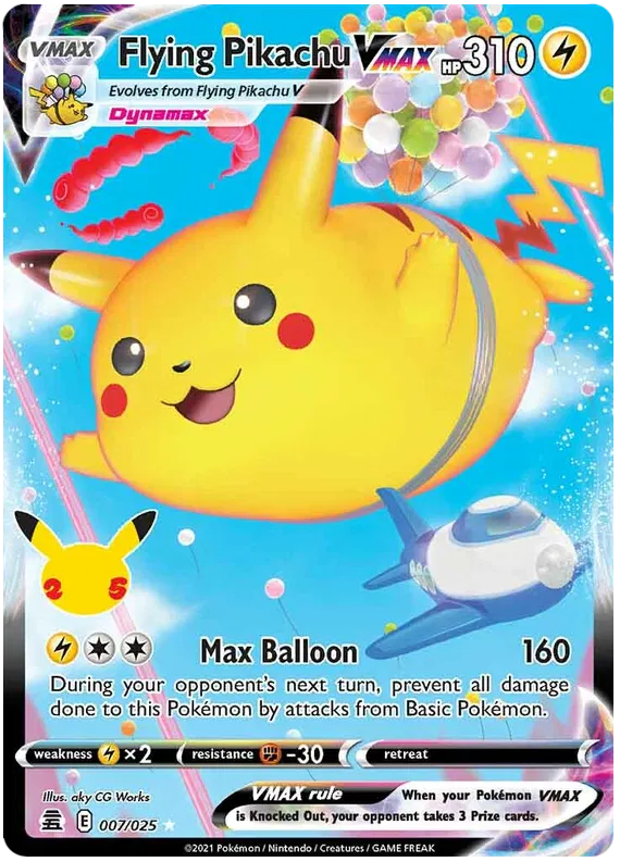 Flying Pikachu VMAX Celebrations