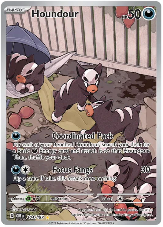 Houndour Illustration