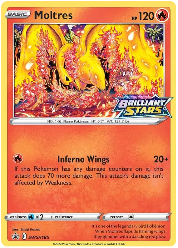 Moltres Pre Release Brilliant Stars