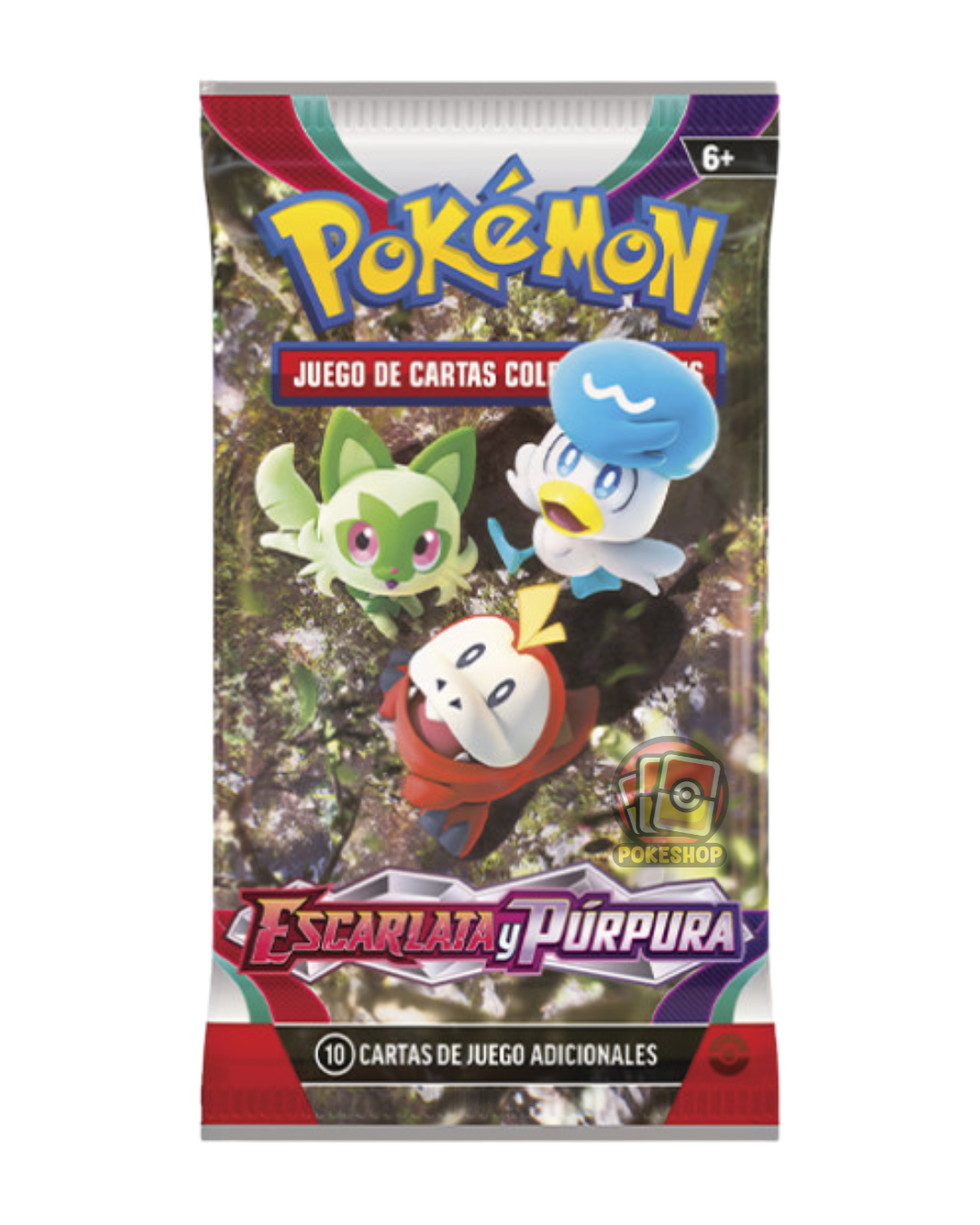 Sobre de Pokemon Escarlata y Purpura