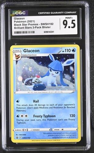 Glaceon Cosmos Holografico Sword & Shield Promo - CGC 9.5