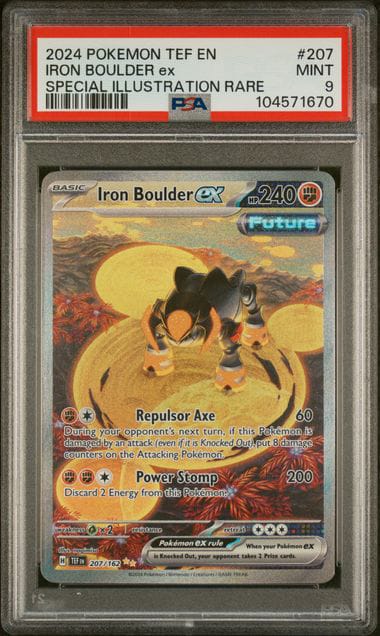 Iron Boulder EX Special Illustration Temporal Forces - PSA 9