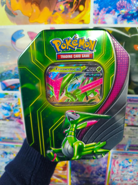 Tin Pokemon Ferroverdor EX Español