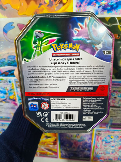 Tin Pokemon Ferroverdor EX Español