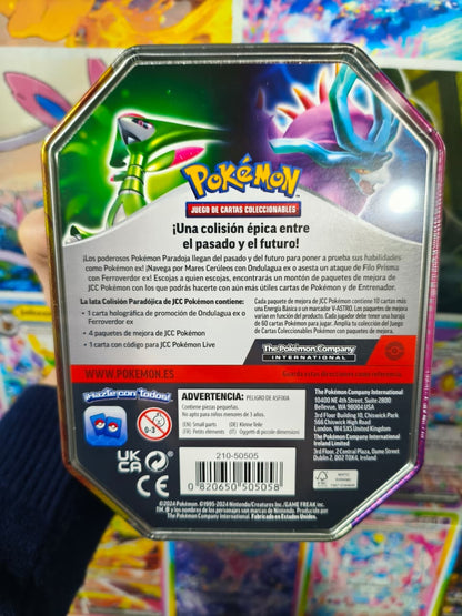 Tin Pokemon Ondulagua EX Español