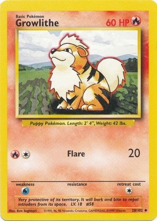 Growlithe Base Set