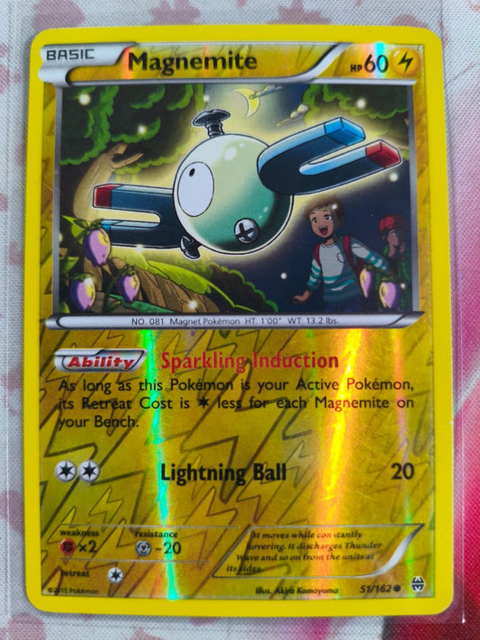 Magnemite (51) Reverse Holo Common XY - BREAKthrough 51/162 NM