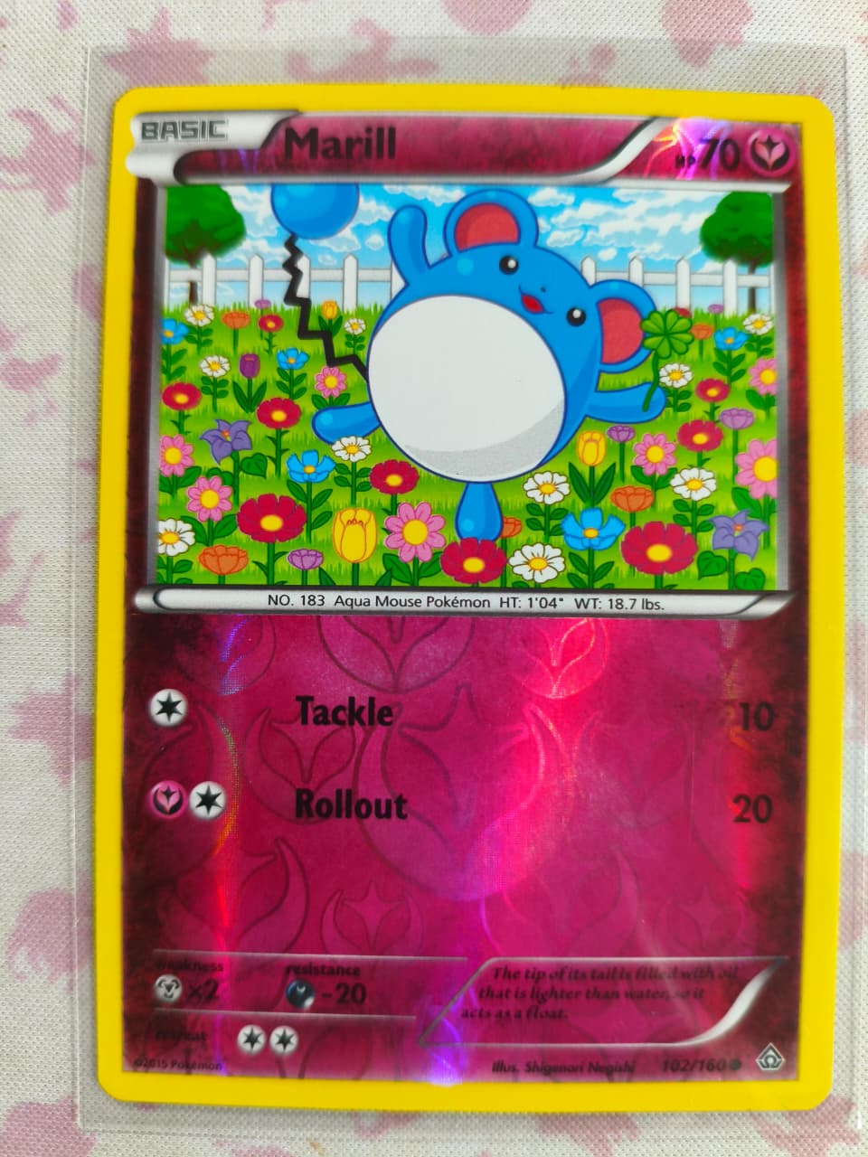 Marill Reverse Holo Common XY - Primal Clash 102/160 NM