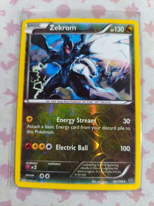 Zekrom Reverse Holo Holo Rare XY - Roaring Skies 64/108 NM