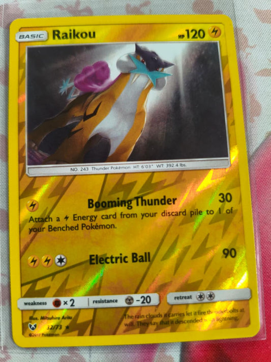 Raikou Reverse Holo Holo Rare Shining Legends 32/73 NM